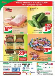 Gazetka promocyjna Dino - Gazetka - ważna od 30.07 do 30.07.2024 - strona 63 - produkty: Kawa rozpuszczalna, Ser, Cukier, Ogórek, Kawa, Tera, Wawel, Cukierki, Jacobs, Grunt, Schab bez kości, Fa