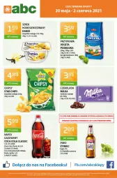 Gazetka promocyjna ABC - Gazetka - Gazetka - ważna od 03.06 do 03.06.2021 - strona 1 - produkty: Piwo, Ser, Chipsy, O nas, Serek homogenizowany, Serek, Czekolada, Napój gazowany, Podravka, Fanta, Danio, Vegeta, Napój, Milka, Fa