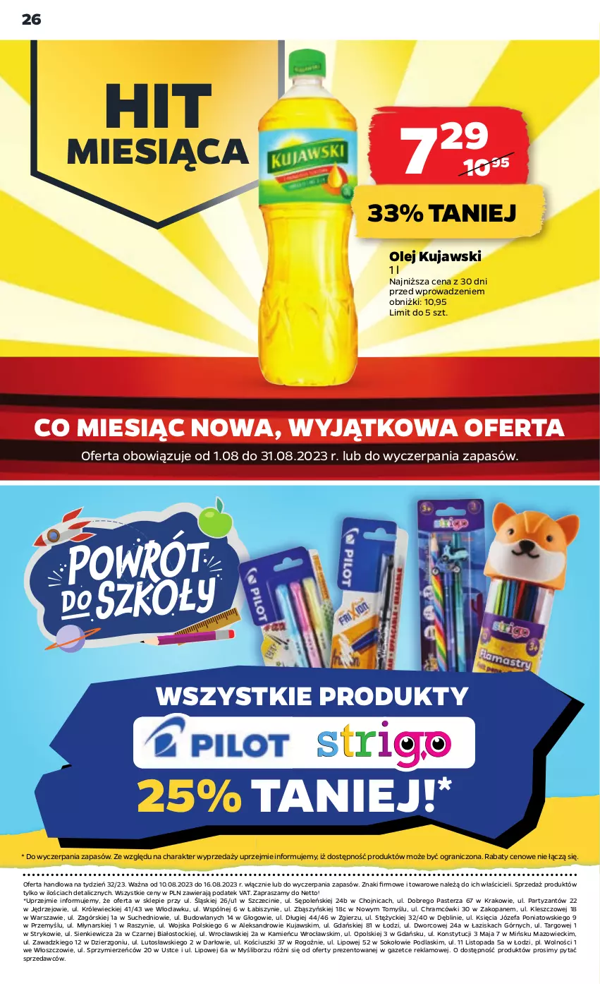 Gazetka promocyjna Netto - Akcesoria i dodatki - ważna 10.08 do 16.08.2023 - strona 10 - produkty: Fa, Gra, Kujawski, Olej, Podlaski, Sok, Stock, Top