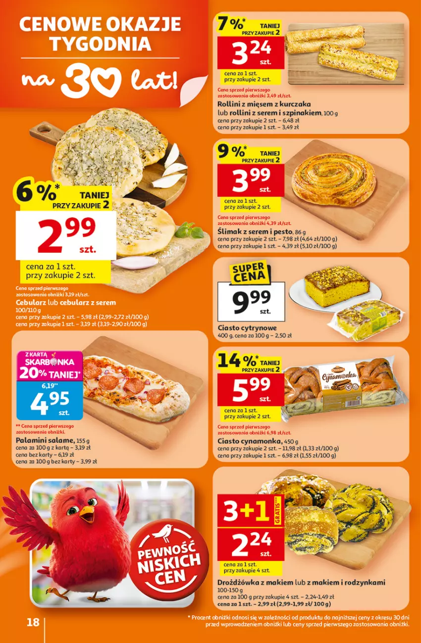 Gazetka promocyjna Auchan - 30 Lat Hipermarket - ważna 26.02 do 04.03.2026 - strona 18 - produkty: Kurczak, Pesto, Ser, Szpinak