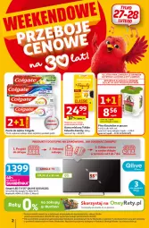 Gazetka promocyjna Auchan - 30 Lat Hipermarket - Gazetka - ważna od 04.03 do 04.03.2026 - strona 2 - produkty: Piwo, Tchibo, LED TV, Gra, Kasztelan, Kawa mielona, Pasta do zębów, Kawa, Colgate, LG, Fa