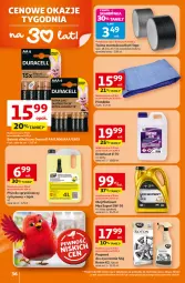 Gazetka promocyjna Auchan - 30 Lat Hipermarket - Gazetka - ważna od 04.03 do 04.03.2026 - strona 36 - produkty: Duracell, Taśma montażowa, Tran, Preparat do czyszczenia, Płyn do spryskiwaczy, Olej, LG, K2