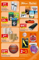 Gazetka promocyjna Auchan - 30 Lat Hipermarket - Gazetka - ważna od 04.03 do 04.03.2026 - strona 37 - produkty: Wilson, Kosz, Klej, Tran, Rower, Dzieci, Alcon, Miecz, Fa