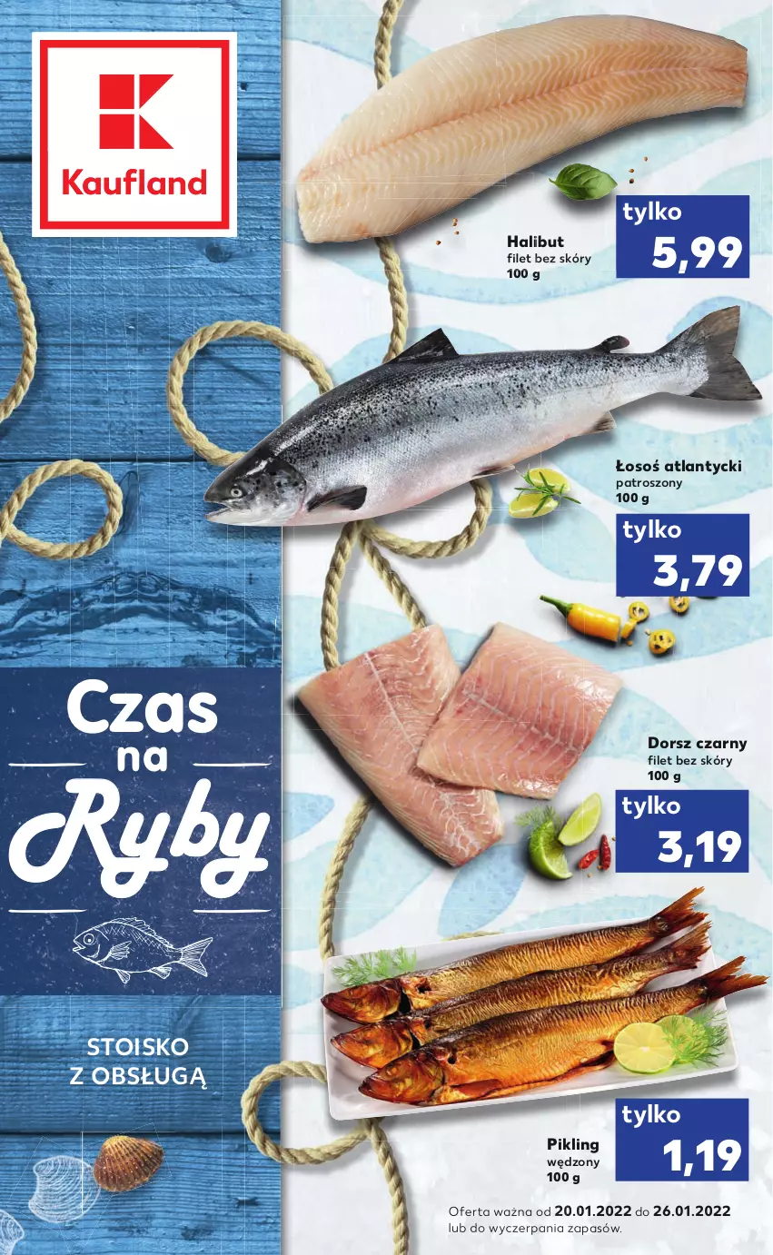 Gazetka promocyjna Kaufland - RYBY - ważna 20.01 do 26.01.2022 - strona 1 - produkty: Dorsz, Halibut