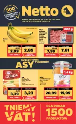Gazetka promocyjna Netto - Gazetka spożywcza - Gazetka - ważna od 05.02 do 05.02.2022 - strona 1 - produkty: Mięso mielone, Ser, Mlekovita, Miód, Mięso, Mleko