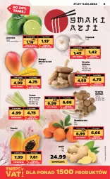 Gazetka promocyjna Netto - Gazetka spożywcza - Gazetka - ważna od 05.02 do 05.02.2022 - strona 5 - produkty: Papaja, Grzyby, Czosnek, Limonka, Mango, Imbir