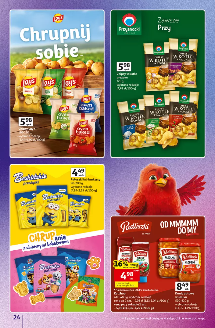 Gazetka promocyjna Auchan - 30 Lat Hipermarket Auchan Znane marki - ważna 15.10 do 21.10.2026 - strona 24 - produkty: Chipsy, Krakersy, Precelki, Przysnacki