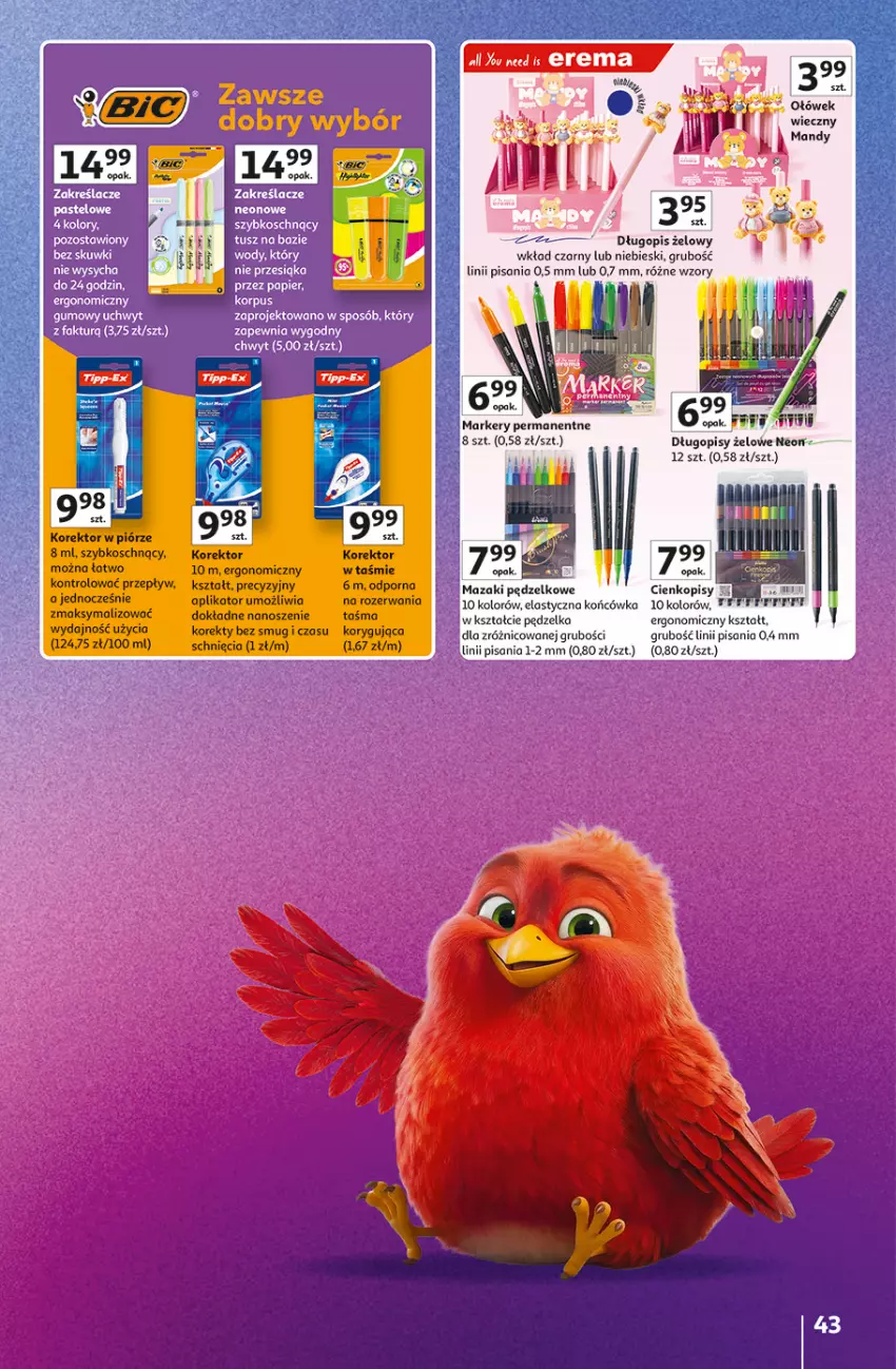 Gazetka promocyjna Auchan - 30 Lat Hipermarket Auchan Znane marki - ważna 15.10 do 21.10.2026 - strona 43 - produkty: Długopis, Marker