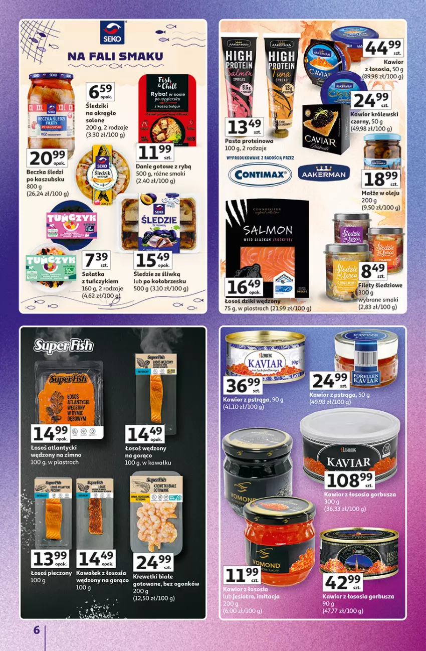 Gazetka promocyjna Auchan - 30 Lat Hipermarket Auchan Znane marki - ważna 15.10 do 21.10.2026 - strona 6 - produkty: Bulgur, Danie gotowe, Kawa, Kawior, Kosz, LG, Małże, Olej, Piec, Sałat, Sałatka, Sos, Tuńczyk, Wałek