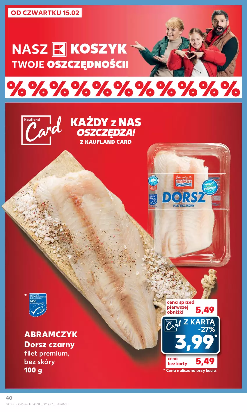 Gazetka promocyjna Kaufland - Od Czwartku - ważna 15.02 do 21.02.2024 - strona 40 - produkty: Dorsz, Kosz