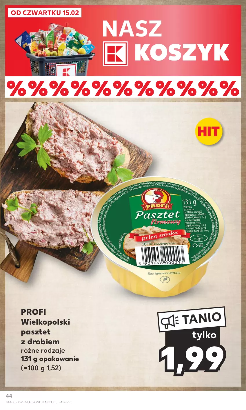 Gazetka promocyjna Kaufland - Od Czwartku - ważna 15.02 do 21.02.2024 - strona 44 - produkty: Kosz, Pasztet