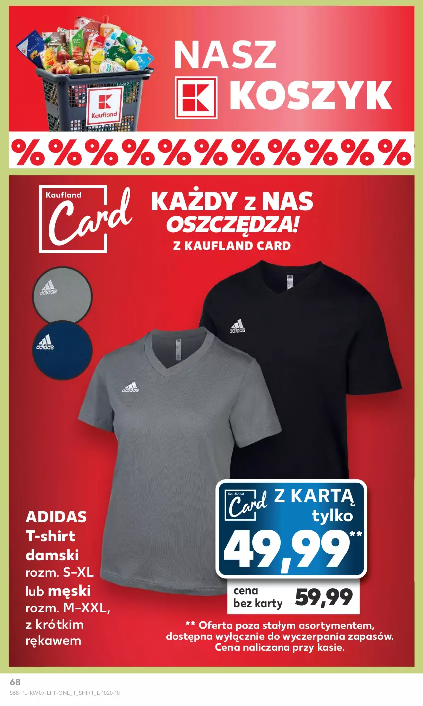 Gazetka promocyjna Kaufland - Od Czwartku - ważna 15.02 do 21.02.2024 - strona 68 - produkty: Adidas, Kosz, T-shirt