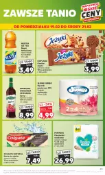 Gazetka promocyjna Kaufland - Od Czwartku - Gazetka - ważna od 21.02 do 21.02.2024 - strona 83 - produkty: Goplana, Ciastka, Pampers, Papier, Ice tea, Jeżyki, Pasta do zębów, LANA, Ręcznik, Chusteczki, Syrop, Colgate, Napój, Nestea, Herbapol, LG
