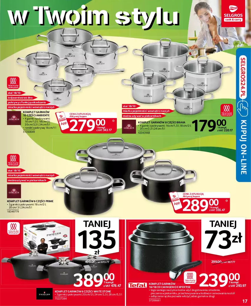 Gazetka promocyjna Selgros - Oferta przemysłowa - ważna 15.04 do 28.04.2021 - strona 17 - produkty: Garnek, Miarka, Piec, Piekarnik, Pokrywa, Rondel, Ser, Stół