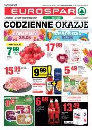 Gazetka promocyjna Spar - EuroSpar - Gazetka - ważna od 29.05 do 29.05.2024 - strona 1 - produkty: Piwo, Lubella, Makaron, Warzywa, Frosta, Sos, Bell, Praliny, Raffaello, Coca-Cola, Pesto, Ferrero, Bella, Piekarnik, Fa