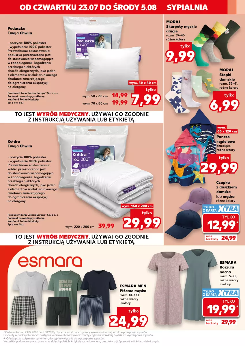 Gazetka promocyjna Kaufland - Kaufland - ważna 23.07 do 05.08.2026 - strona 13 - produkty: Gra, Karp, Kołdra, Kosz, Koszula, Koszula nocna, Piżama, Poduszka, Sypialnia, Top