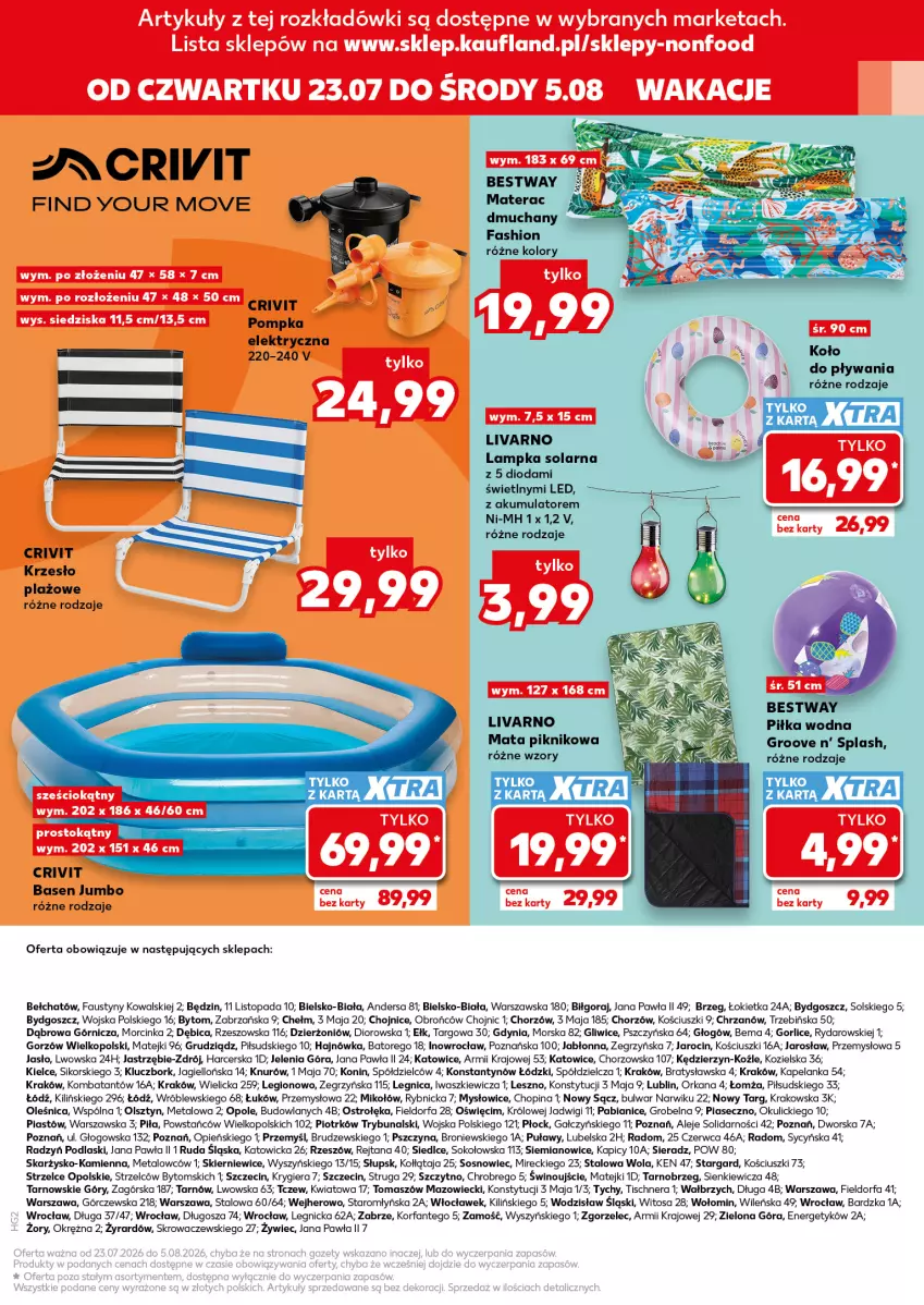 Gazetka promocyjna Kaufland - Kaufland - ważna 23.07 do 05.08.2026 - strona 15 - produkty: Akumulator, BIC, Chrzan, Dior, Fa, Inka, Ivar, Materac, Materac dmuchany, Orka, Piast, Podlaski, Sok, Sos, Tera, Top, Wino