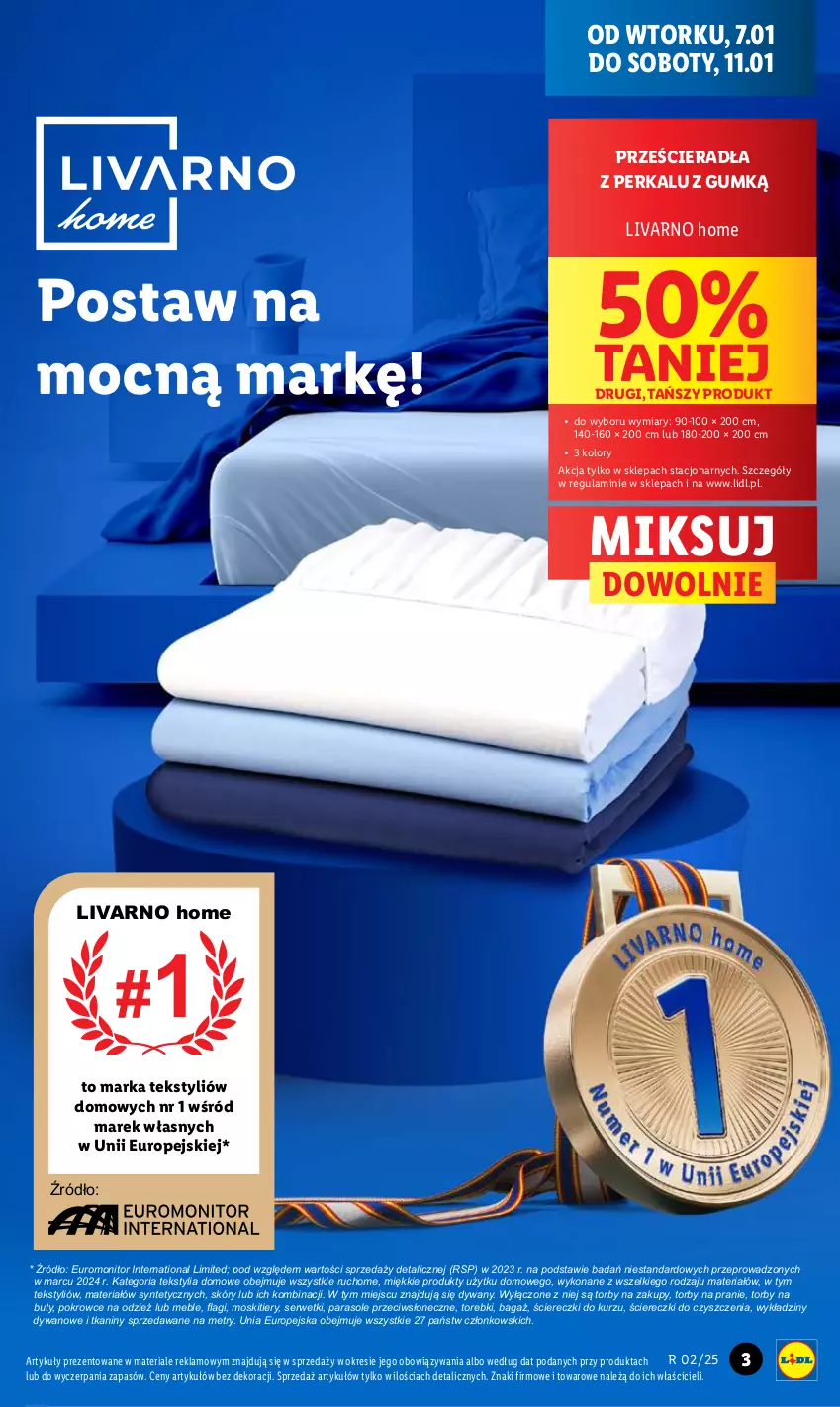 Gazetka promocyjna Lidl - GAZETKA - ważna 07.01 do 11.01.2025 - strona 3 - produkty: Buty, Dywan, Ivar, Meble, Monitor, Parasol, Ser, Serwetki