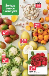 Gazetka promocyjna Stokrotka - Market - Gazetka - ważna od 02.11 do 02.11.2022 - strona 4 - produkty: Kalafior, Warzywa, Czosnek, Kaki, Pomelo, Bukiet, Owoce, Mango