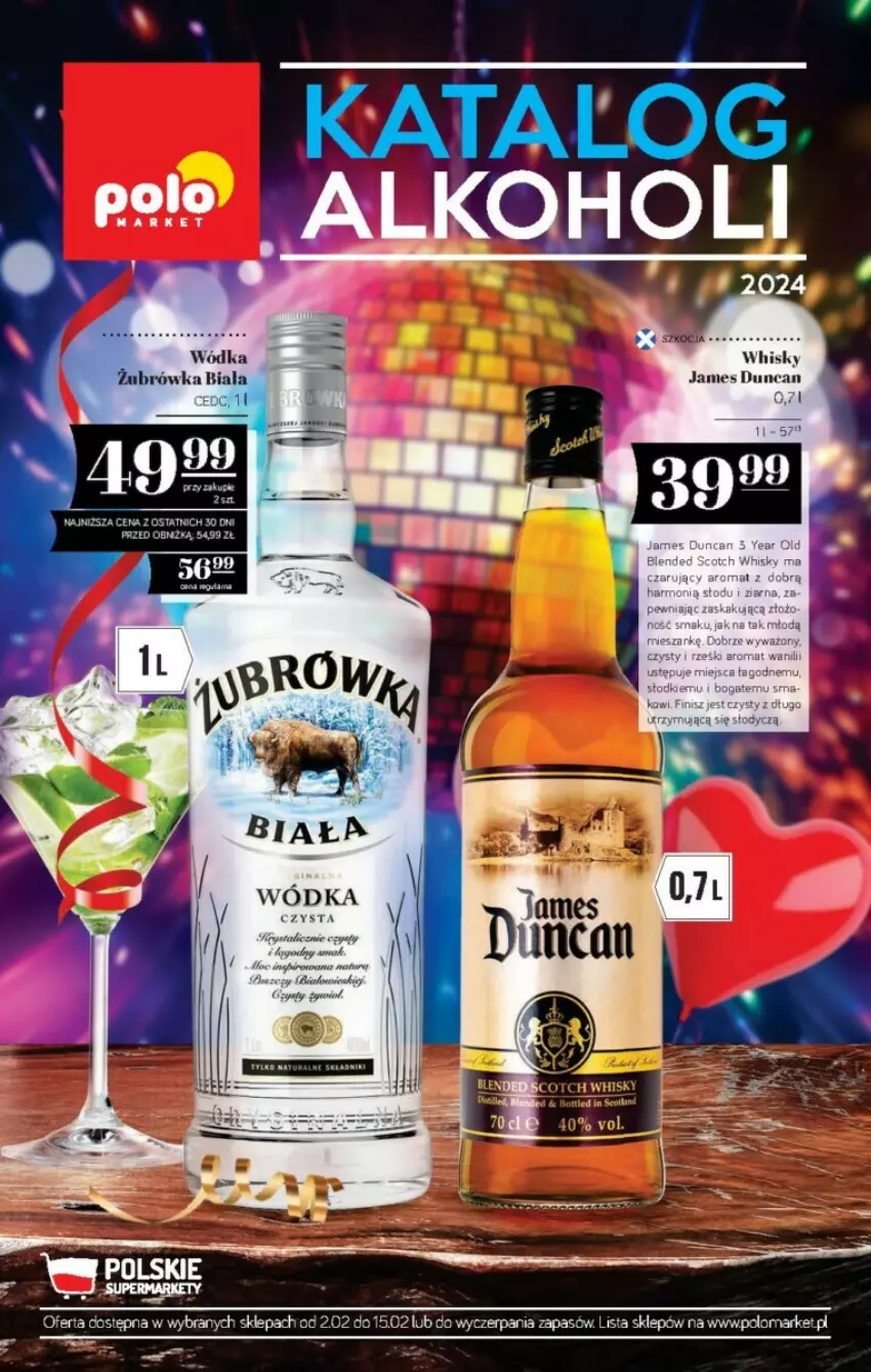 Gazetka promocyjna PoloMarket - ważna 02.02 do 15.02.2024 - strona 1 - produkty: Whisky, Wódka