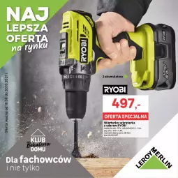 Gazetka promocyjna Leroy Merlin - Dla fachowców i nie tylko 2021 - Gazetka - ważna od 30.10 do 30.10.2021 - strona 1 - produkty: Tarka, Wkręt, Wkrętarka, Akumulator, Fa