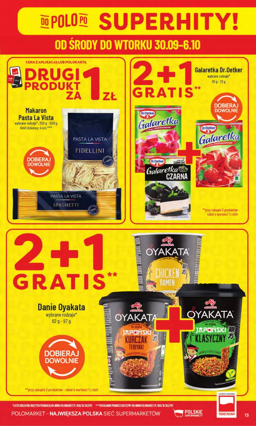 Gazetka promocyjna PoloMarket - Gazetka od 30.09 - ważna 30.09 do 06.10.2026 - strona 13 - produkty: Gala, Galaretka, Kurczak, Makaron