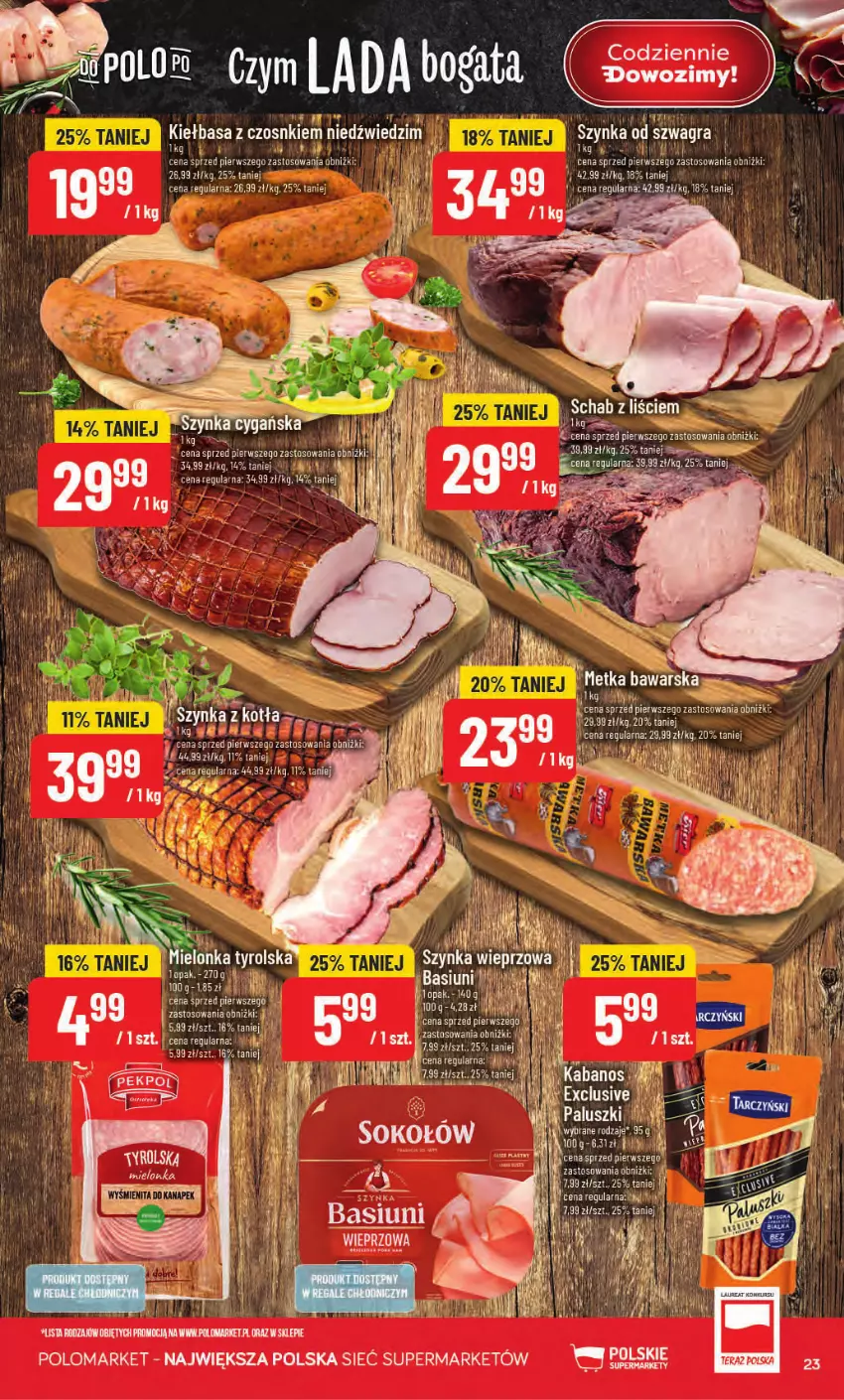 Gazetka promocyjna PoloMarket - Gazetka od 30.09 - ważna 30.09 do 06.10.2026 - strona 23 - produkty: Kiełbasa, Szynka