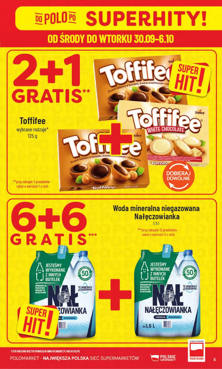 Gazetka promocyjna PoloMarket - Gazetka od 30.09 - ważna 30.09 do 06.10.2026 - strona 5 - produkty: Nałęczowianka, Toffifee, Woda, Woda mineralna