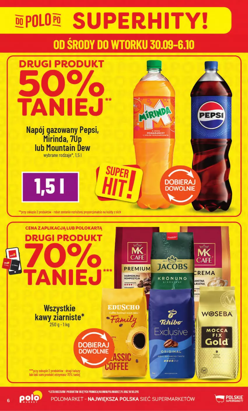 Gazetka promocyjna PoloMarket - Gazetka od 30.09 - ważna 30.09 do 06.10.2026 - strona 6 - produkty: 7up, Mirinda, Napój, Napój gazowany, Pepsi
