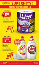 Gazetka promocyjna PoloMarket - Gazetka od 30.09 - Gazetka - ważna od 06.10 do 06.10.2026 - strona 8 - produkty: Do mycia naczyń, Papier, Płyn do mycia naczyń, Velvet, Ręcznik, Fairy, Płyn do mycia, Fa