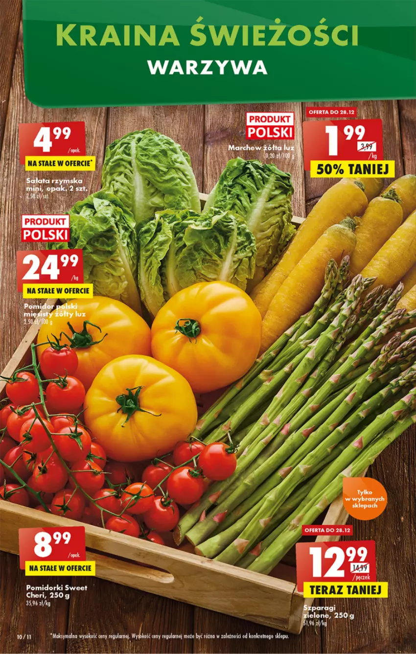 Gazetka promocyjna Biedronka - Gazetka - Biedronka.pl - ważna 26.12 do 31.12.2022 - strona 10 - produkty: Pomidorki, Warzywa