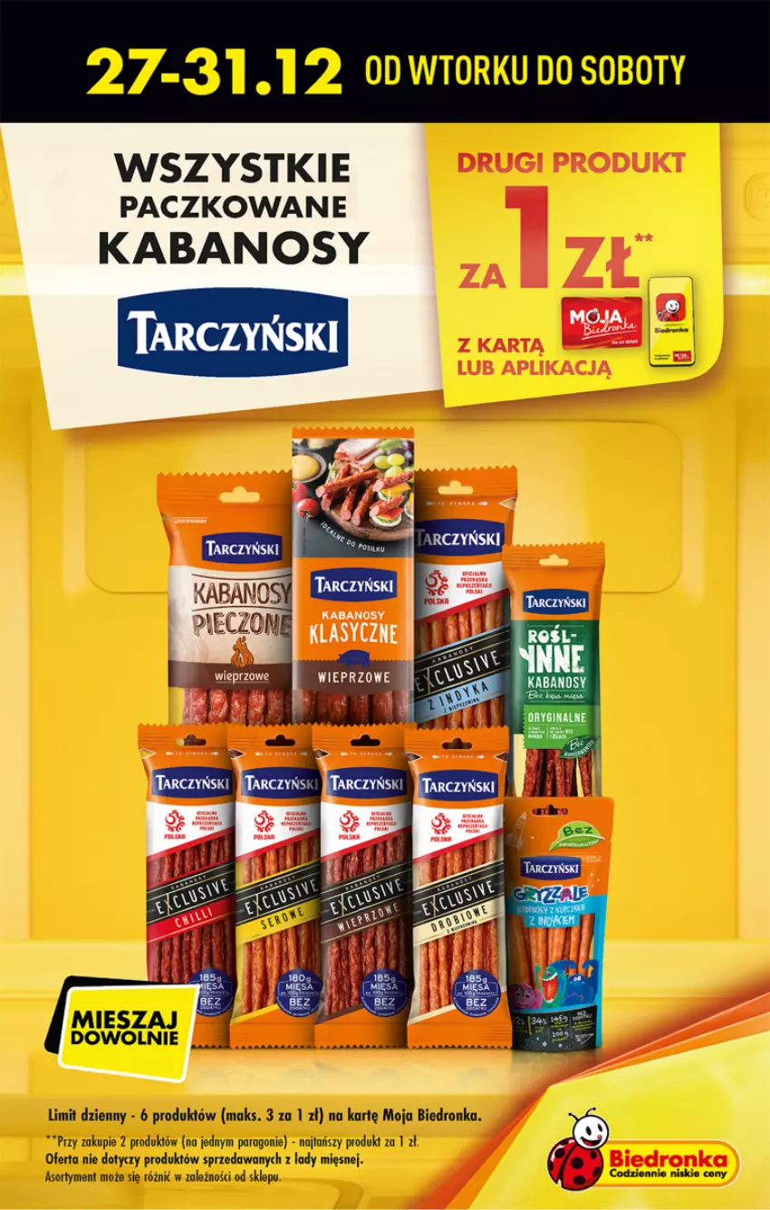 Gazetka promocyjna Biedronka - Gazetka - Biedronka.pl - ważna 26.12 do 31.12.2022 - strona 3 - produkty: Kabanos