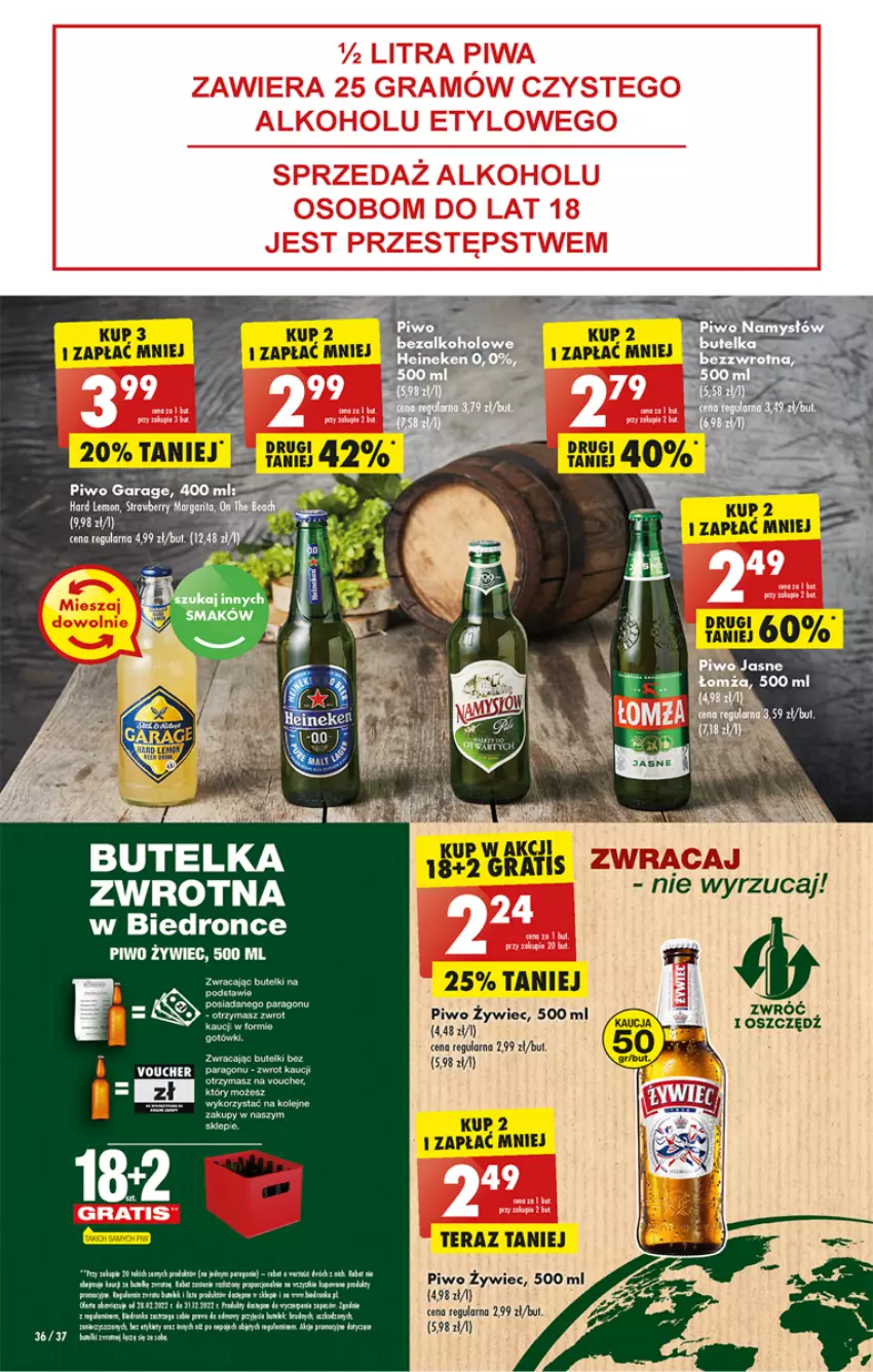 Gazetka promocyjna Biedronka - Gazetka - Biedronka.pl - ważna 26.12 do 31.12.2022 - strona 36 - produkty: Fa, Koc, Piwo, Por, Tera