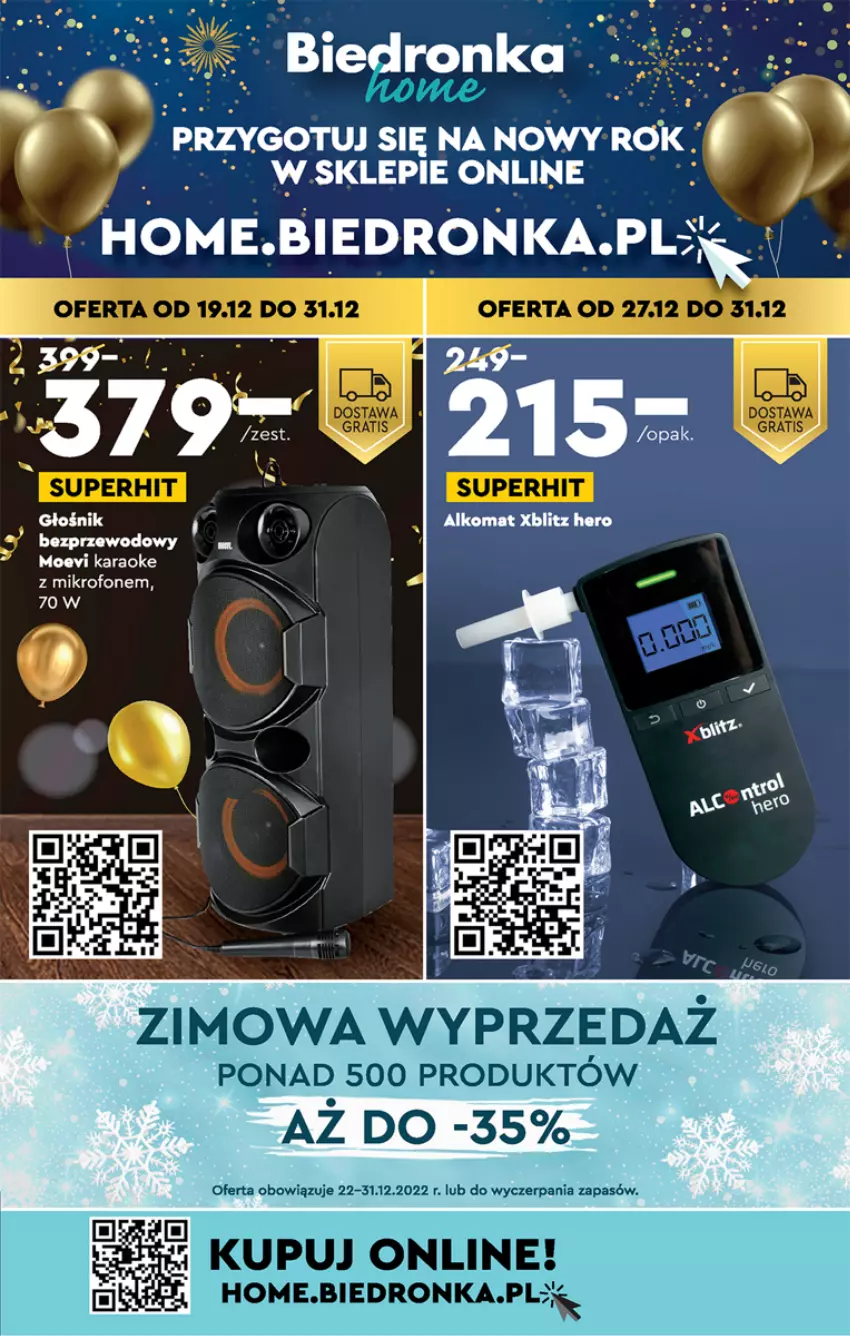 Gazetka promocyjna Biedronka - Gazetka - Biedronka.pl - ważna 26.12 do 31.12.2022 - strona 57 - produkty: Alkomat, Fa, Mikrofon, Xblitz