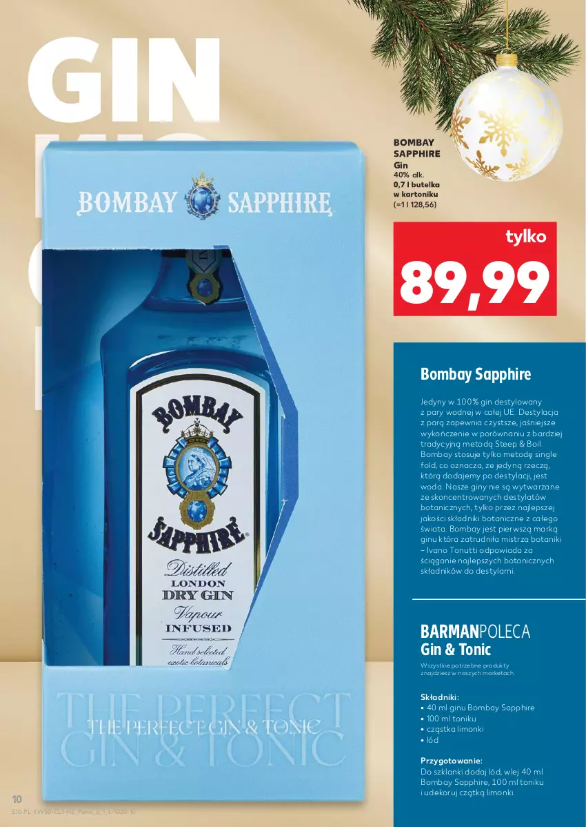 Gazetka promocyjna Kaufland - Barek Kauflandu - ważna 10.12 do 23.12.2025 - strona 10 - produkty: Gin, Lanki, Por, Tonik, Woda