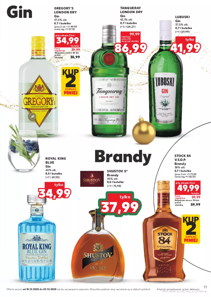 Gazetka promocyjna Kaufland - Barek Kauflandu - ważna 10.12 do 23.12.2025 - strona 11 - produkty: Brandy, Gin, Stock