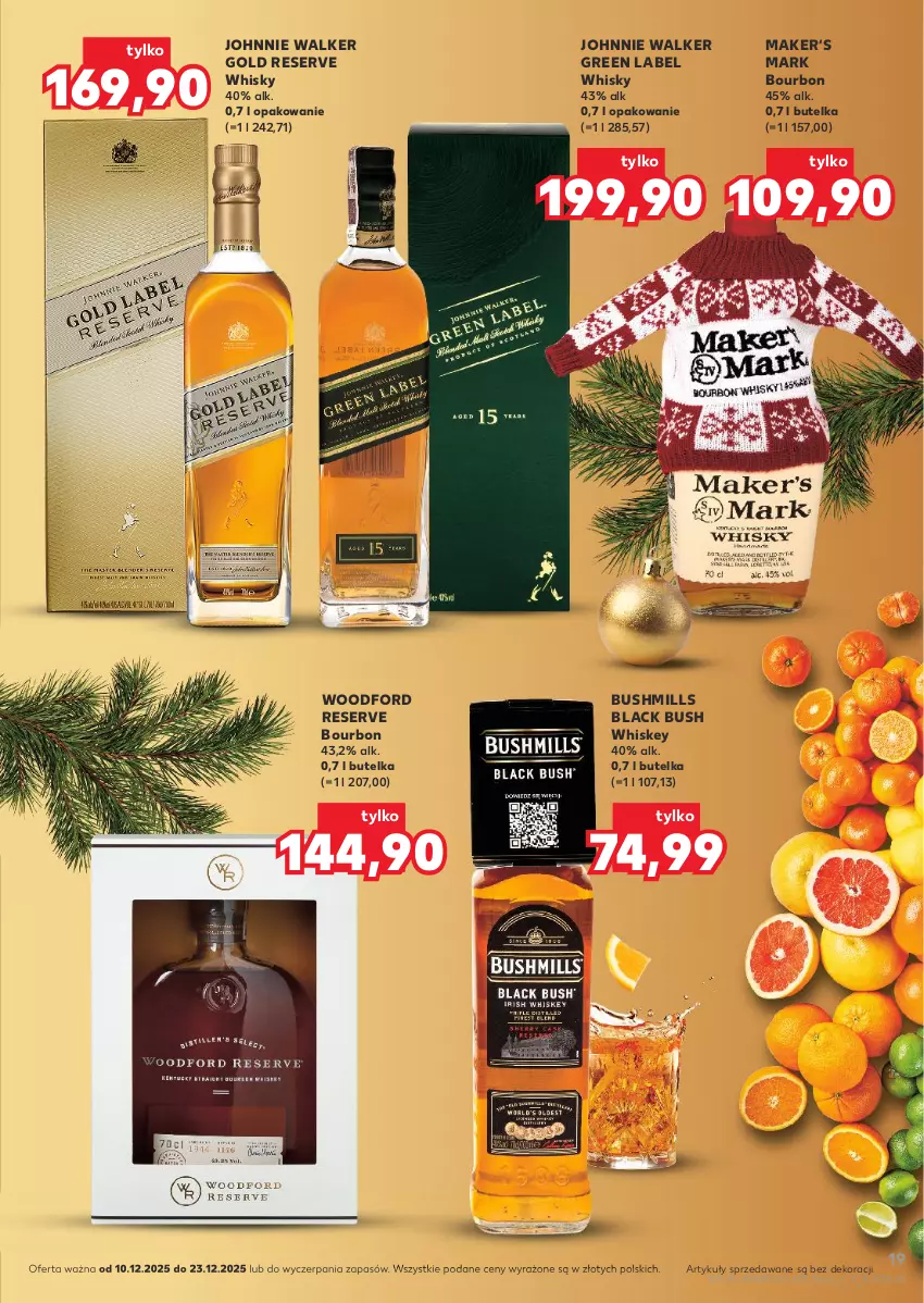 Gazetka promocyjna Kaufland - Barek Kauflandu - ważna 10.12 do 23.12.2025 - strona 19 - produkty: Bourbon, Bushmills, Johnnie Walker, Lack, Ser, Whiskey, Whisky