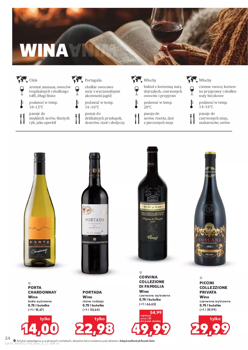 Gazetka promocyjna Kaufland - Barek Kauflandu - ważna 10.12 do 23.12.2025 - strona 24 - produkty: Ananas, Bukiet, Chardonnay, Deser, Dres, Fa, Makaron, Nuty, Owoce, Piec, Por, Portada, Przyprawy, Ser, Wino, Wino białe, Wino czerwone