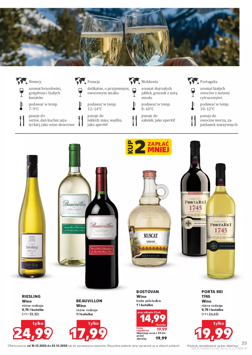 Gazetka promocyjna Kaufland - Barek Kauflandu - ważna 10.12 do 23.12.2025 - strona 25 - produkty: Deser, Grejpfrut, Por, Sałat, Ser, Wino, Wino białe