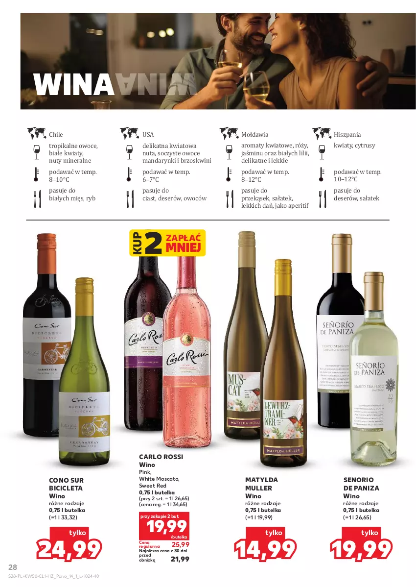 Gazetka promocyjna Kaufland - Barek Kauflandu - ważna 10.12 do 23.12.2025 - strona 28 - produkty: BIC, Carlo Rossi, Deser, Mandarynki, Nuty, Owoce, Sałat, Ser, Wino