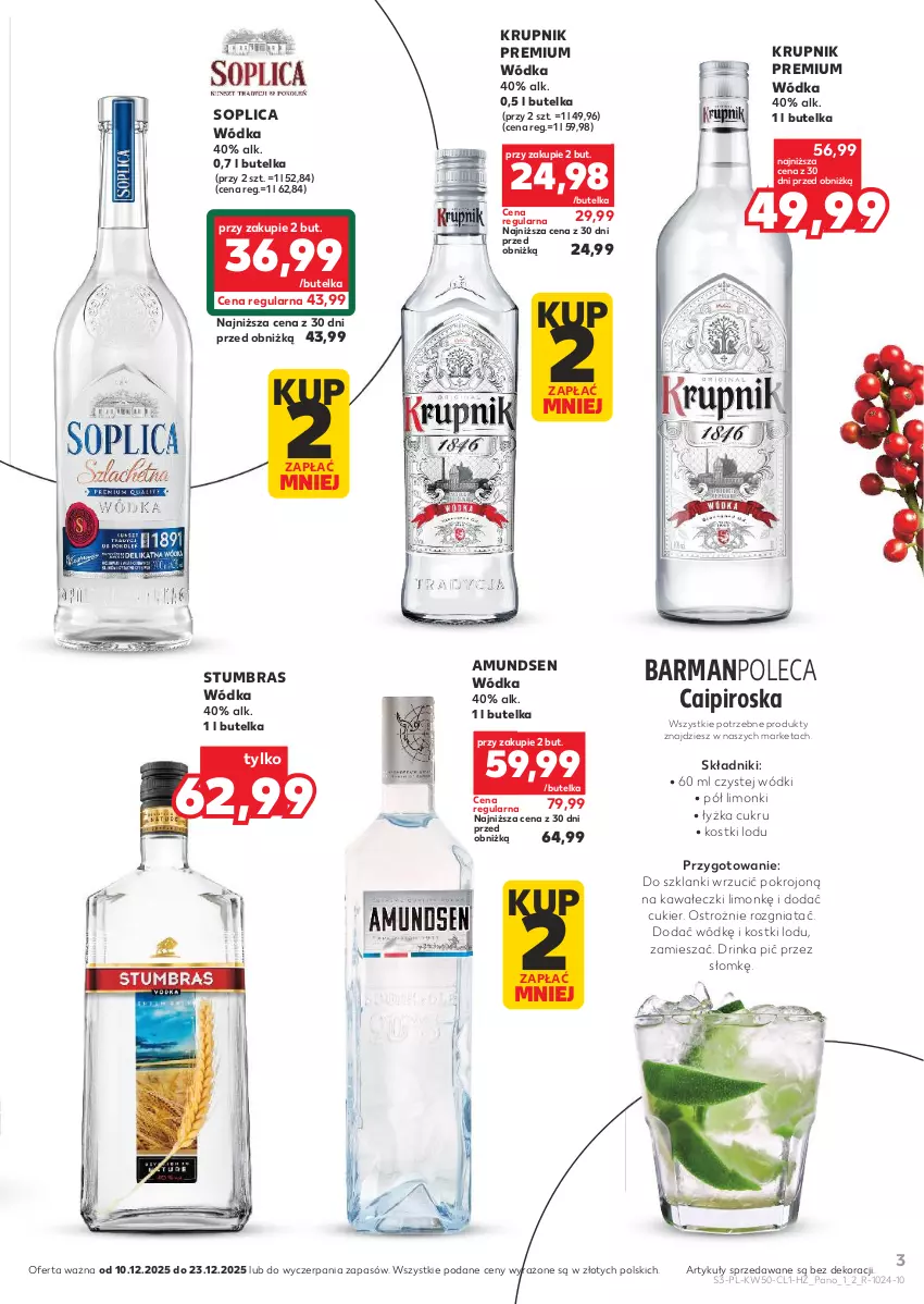 Gazetka promocyjna Kaufland - Barek Kauflandu - ważna 10.12 do 23.12.2025 - strona 3 - produkty: Amundsen, Cukier, Inka, Kawa, Krupnik, Lanki, Soplica, Wódka
