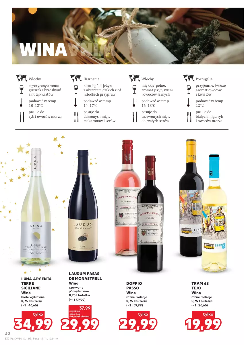 Gazetka promocyjna Kaufland - Barek Kauflandu - ważna 10.12 do 23.12.2025 - strona 30 - produkty: Makaron, Por, Ser, Wino, Wino białe, Wino czerwone