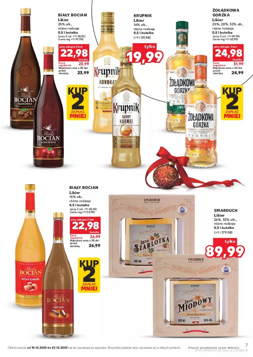 Gazetka promocyjna Kaufland - Barek Kauflandu - ważna 10.12 do 23.12.2025 - strona 7 - produkty: Biały Bocian, Krupnik, Likier