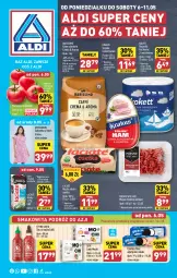 Gazetka promocyjna Aldi - Pełna oferta - Gazetka - ważna od 11.05 do 11.05.2024 - strona 1 - produkty: Ciastka, Mięso mielone, Krakus, Sos, Ser, Smakowita, Kawa ziarnista, Mięsne specjały, Kawa, Szynka konserwowa, Lody, Szynka, Ręcznik, Rolki, Sukienka, Masło, Oreo, Pomidory, Mięso, Mleko, Fa