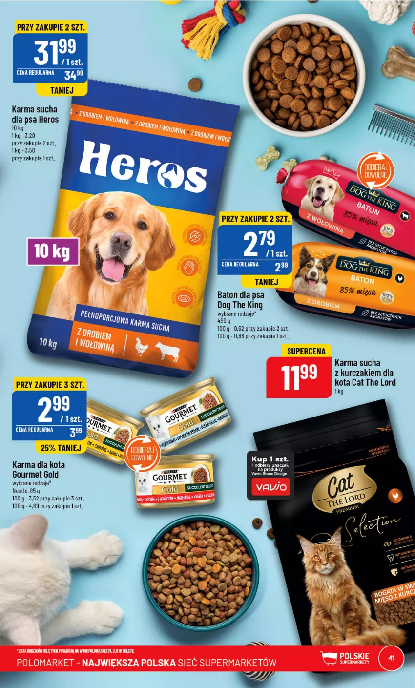 Gazetka promocyjna PoloMarket - Gazetka pomocyjna - ważna 19.04 do 25.04.2023 - strona 41 - produkty: Baton, Baton dla psa, Gourmet Gold, Kurczak