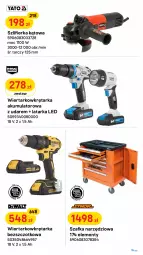 Gazetka promocyjna Castorama - Gazetka - ważna od 03.05 do 03.05.2022 - strona 15 - produkty: Latarka LED, Szlifierka kątowa, Wiertarkowkrętarka, Tarka, Szafka, Wkręt, Wkrętarka, Latarka, Szlifierka, Control, Myjka ciśnieniowa, Akumulator