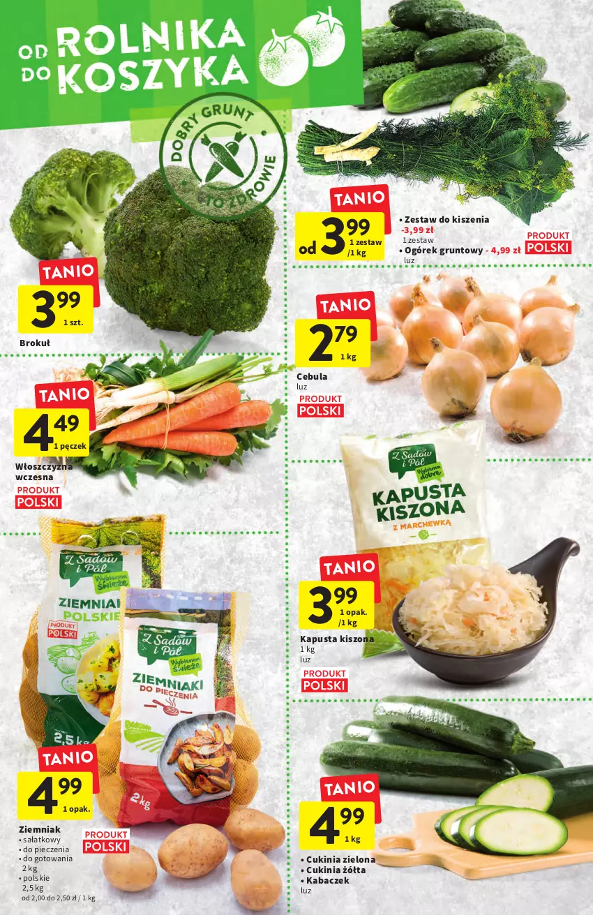 Gazetka promocyjna Intermarche - Gazetka Intermarche - ważna 08.09 do 14.09.2022 - strona 10 - produkty: Cebula, Grunt, Ogórek, Piec, Sałat