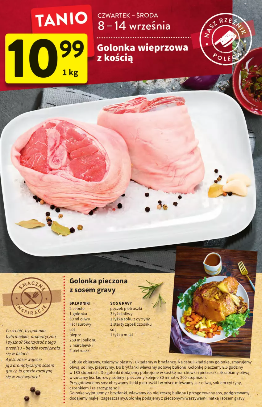 Gazetka promocyjna Intermarche - Gazetka Intermarche - ważna 08.09 do 14.09.2022 - strona 14 - produkty: Bulion, Cytryny, Fa, Golonka pieczona, Gra, Laur, Lion, Olej, Piec, Pieprz, Ser, Sok, Sól, Sos, Top, Warzywa