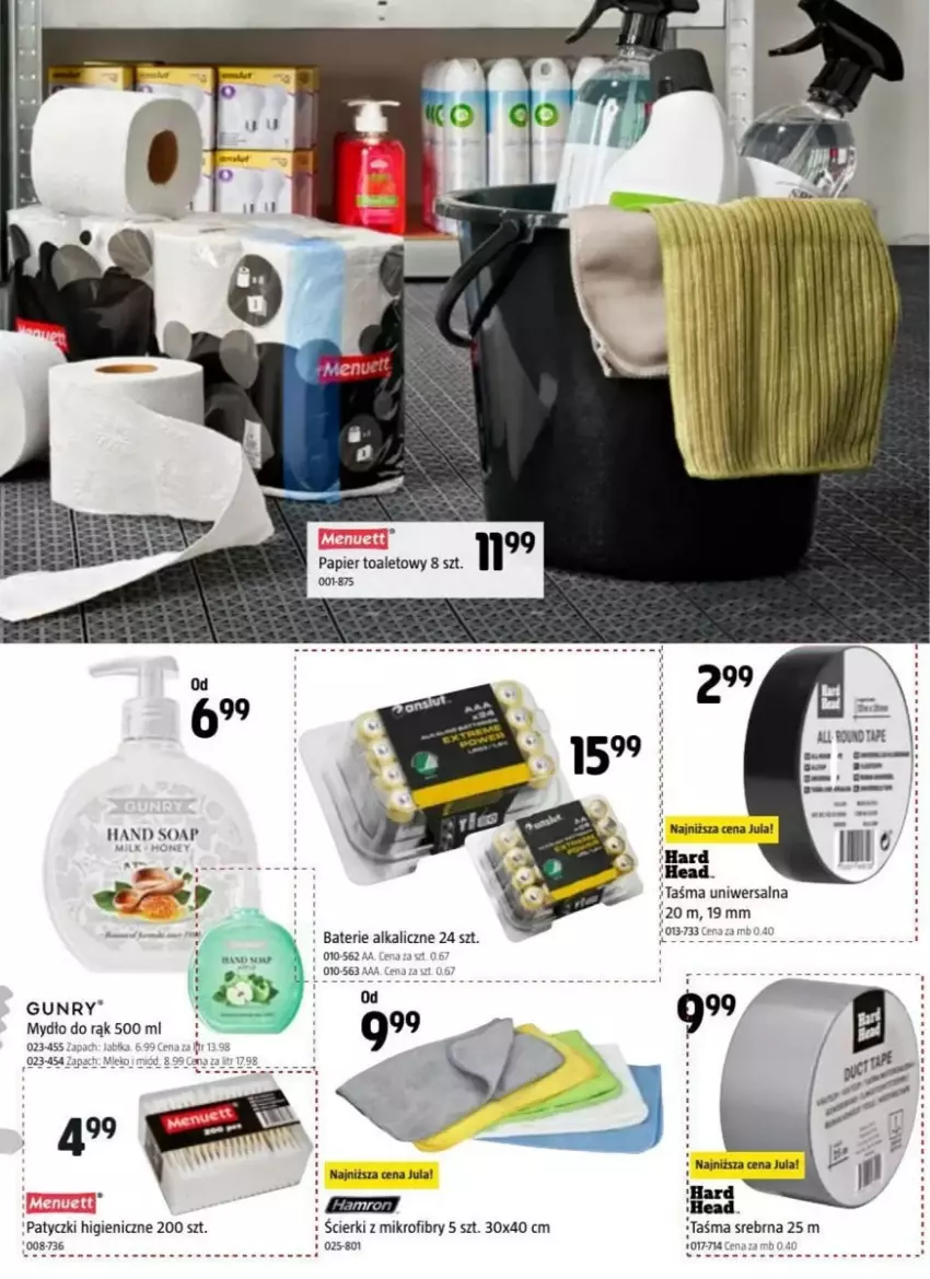 Gazetka promocyjna Jula - ważna 22.05 do 04.06.2025 - strona 3 - produkty: Baterie alkaliczne, LG, Miód, Mydło, Papier, Papier toaletowy