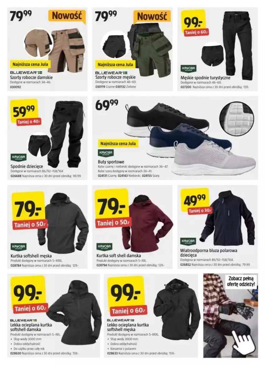 Gazetka promocyjna Jula - ważna 22.05 do 04.06.2025 - strona 40 - produkty: Bluza, Bluza polarowa, Buty, Dzieci, Fa, Hama, Kurtka, Kurtka softshell, LANA, Por, Spodnie, Sport, Szorty
